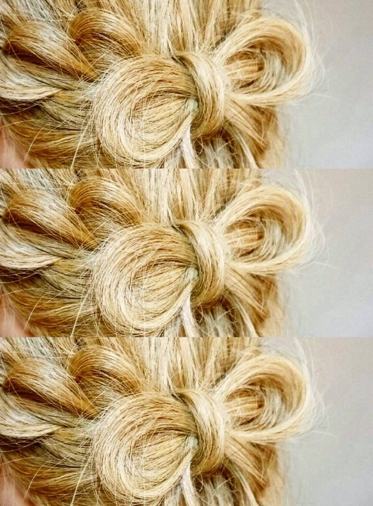 リボン型のヘアアレンジ